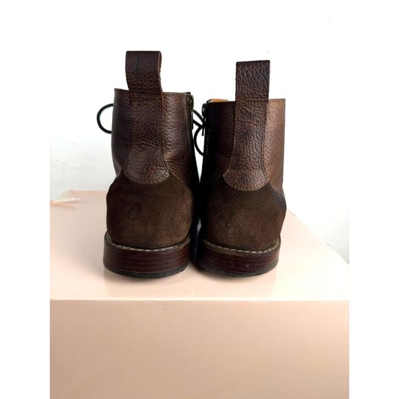 Crown Vintage Granville Brown Leather & Suede Chukka Boots Men’s 13M Side Zip main image 4